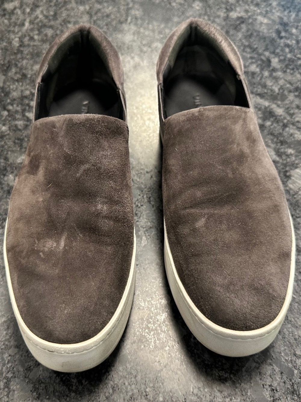Vince Warren Suede Platform Gray Shoes - Women's size 10